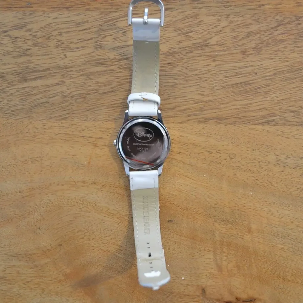 Disney Micky Mouse Wrist Watch White Silver MK1109